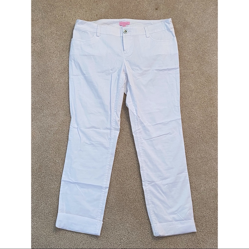 Lilly Pulitzer white cropped pants